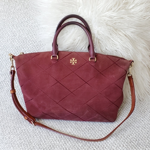 Tory Burch Handbags - 🔥Tory Burch Frida stitched suede satchel